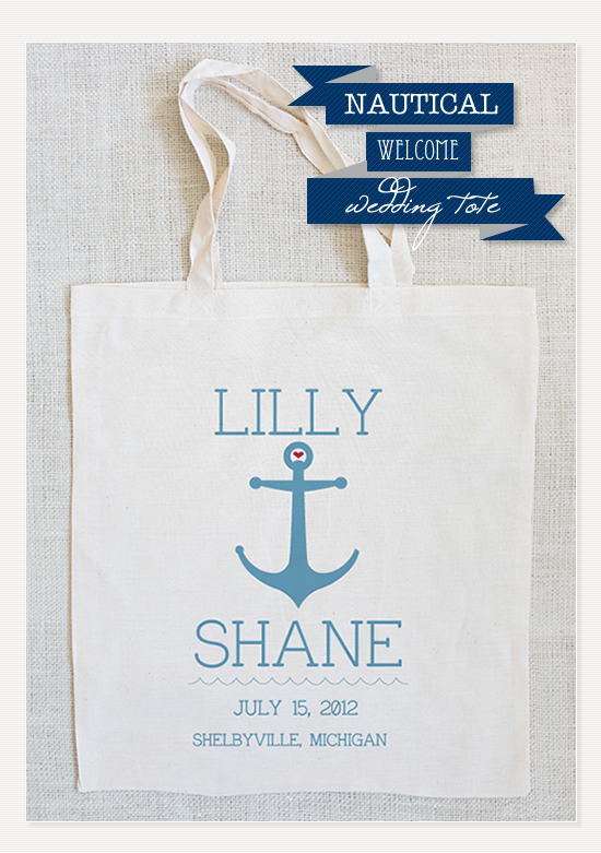 Nautical Wedding Tote