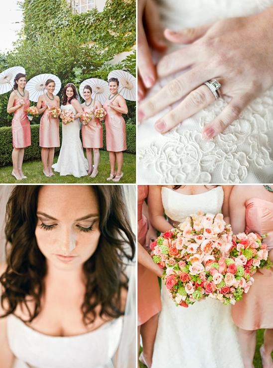 Perfectly Peach Sonoma Wedding By Volatile Photography