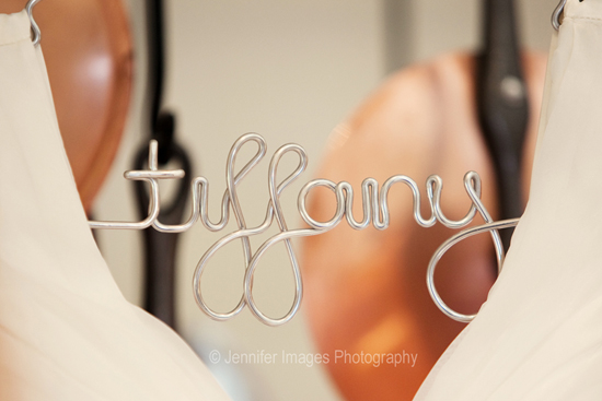 Stylish wire-wrapped Tufany name tag
