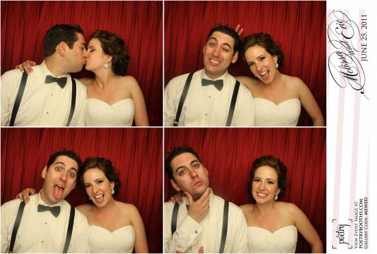 Wedding photo booth fun June 2011