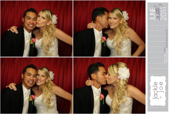 Bride and groom kissing wedding photo June 2011