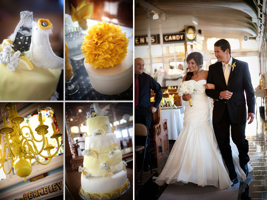 Elegant Berkeley wedding with yellow accents details