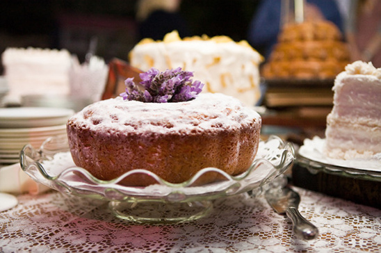 Decorated cakes on a table at a wedding reception
