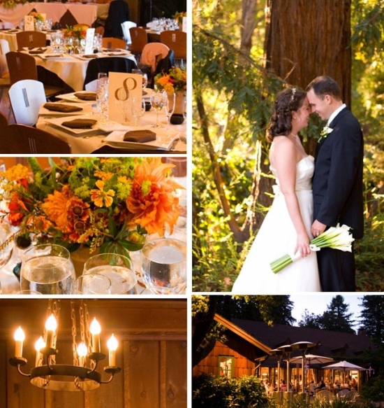 A beautiful wedding with bride groom and table settings