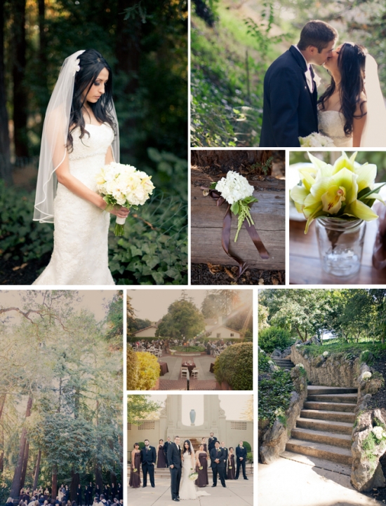 Stunning wedding collage: bride, groom, ceremony, reception