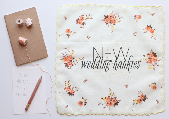 New Wedding Handkerchiefs