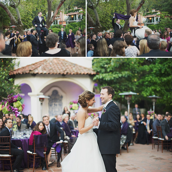 Joyful wedding celebration with dancing and hora