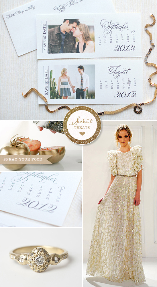 Sweet Treats + New 2012 Photo Save The Date Card