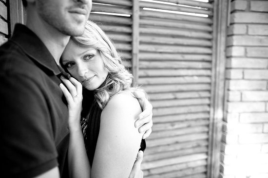 Couple embracing close outdoors
