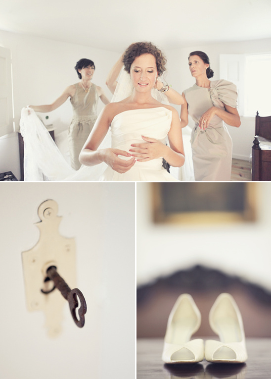 Bride getting ready, wedding preparations
