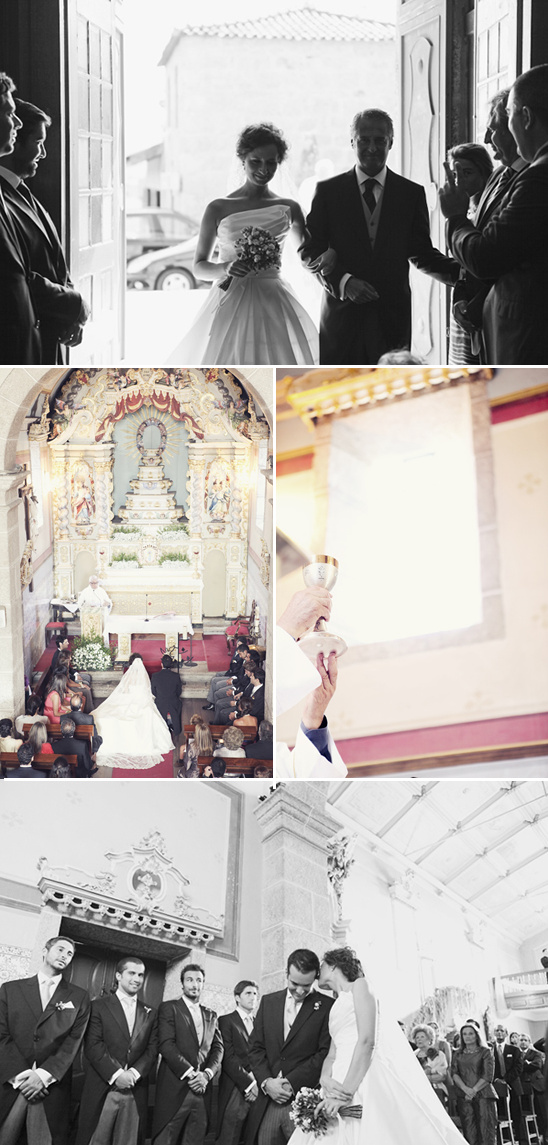 Wedding ceremony in church, bride and groom