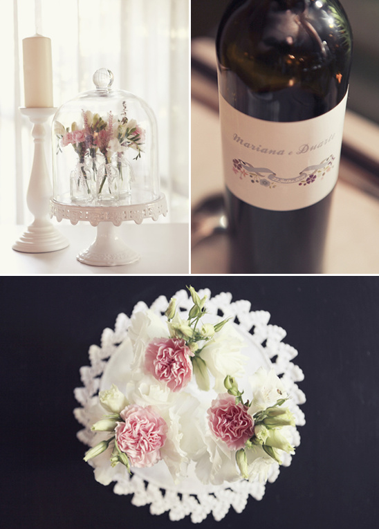 Elegant floral arrangements, delicate wedding decor