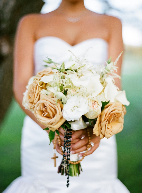 Cream and White Bridal Bouquet