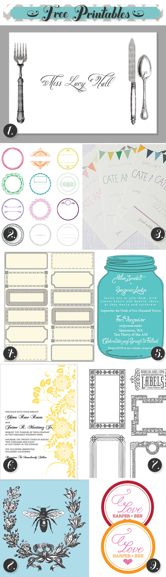 Free Printable Invitations