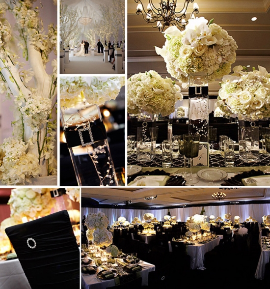 I Do Venues Design Inspirations: Black on White