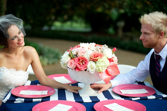Navy And Pink Wedding Ideas