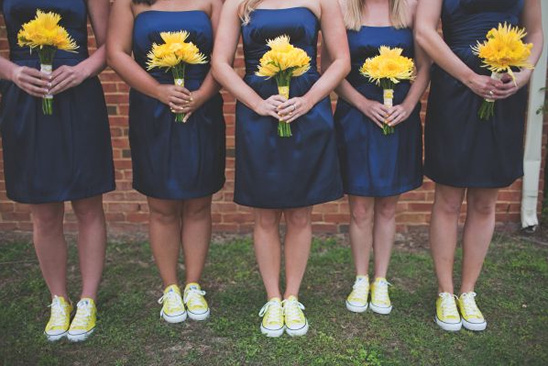 Navy and Yellow Wedding