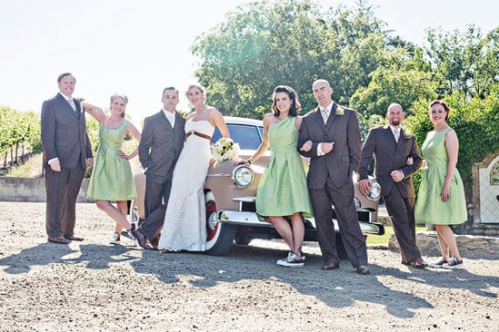 Retro Wine Country Wedding by Heather Elizabeth Photography