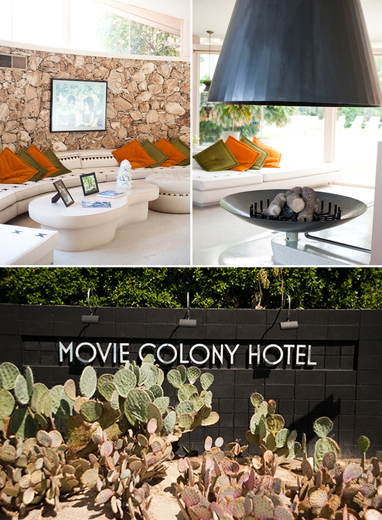 Movie Colony Hotel interior design with a cozy lounge area