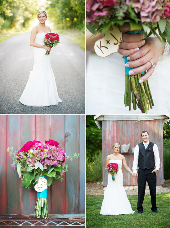 Pink And Teal Wedding