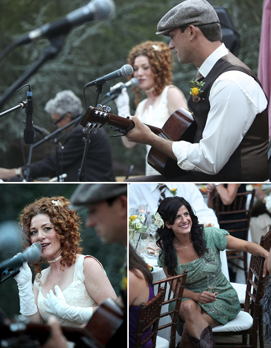 Wedding band playing acoustic music