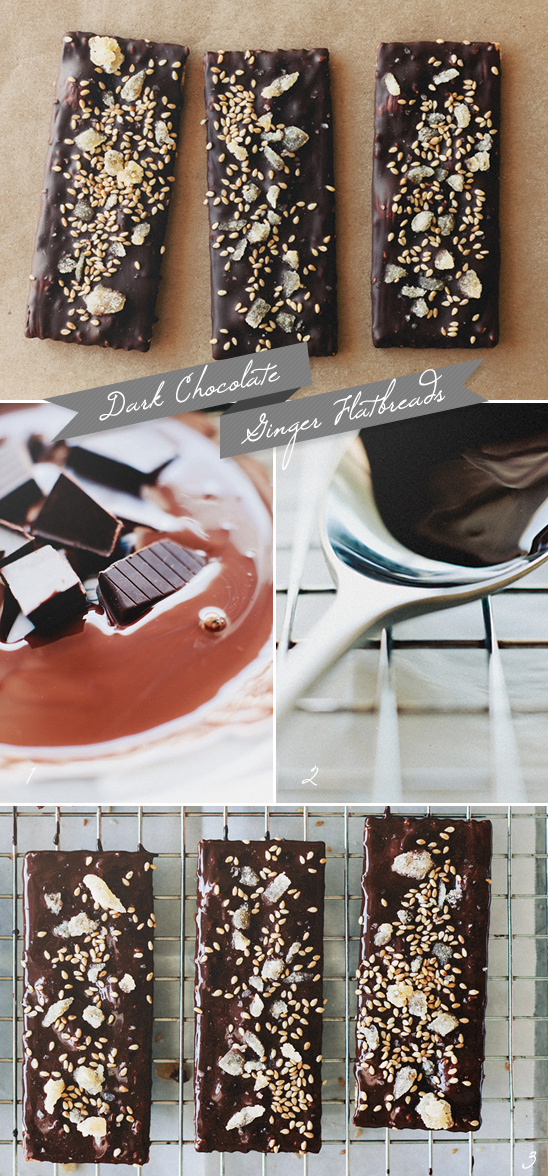 Easy Healthy Holiday Recipe | Dark Chocolate & Ginger Flatbreads
