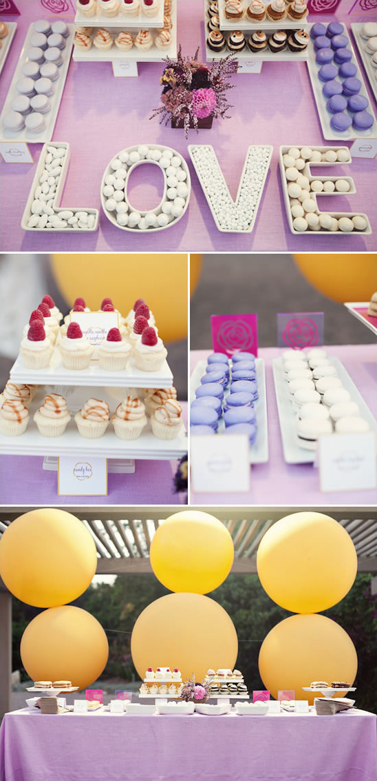 Sweet treats display with balloons