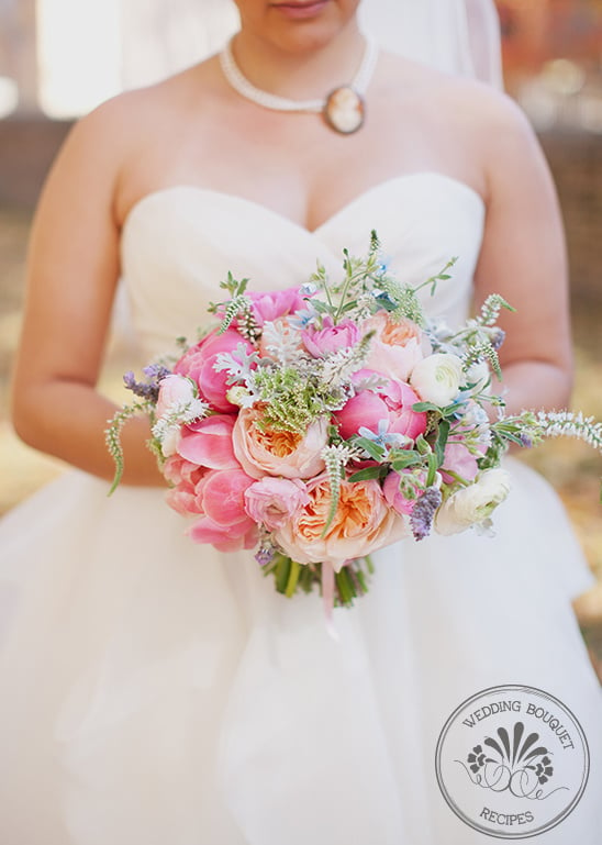 Ranunculus And Peony Wedding Bouquet