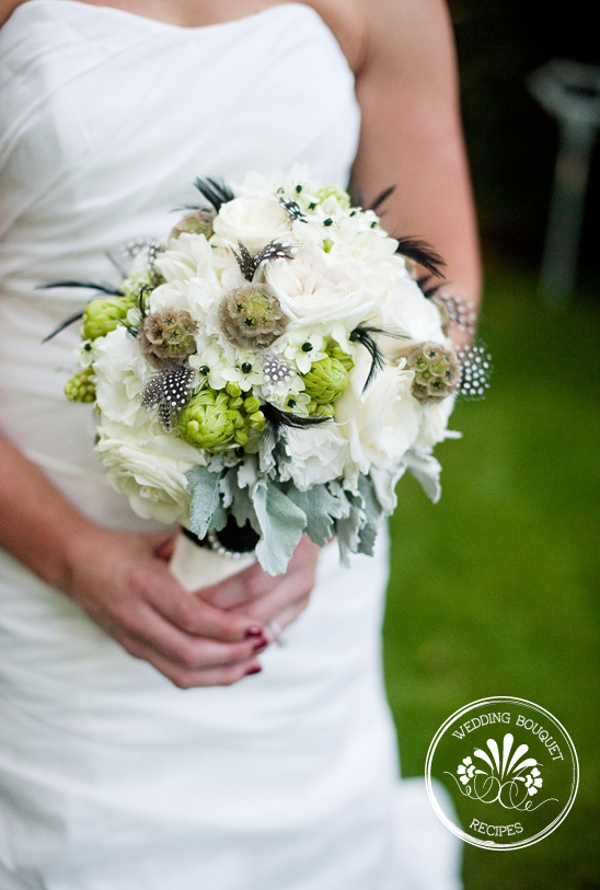 White And Green Wedding Bouquet