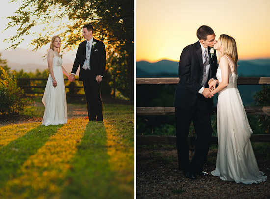 Portraits of bride and groom