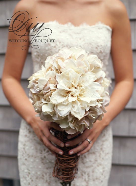 Diy Hydrangea And Mum Bouquet