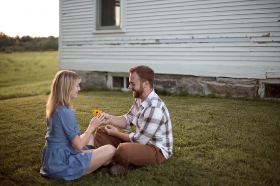 Farm House Engagement - New York Photographer