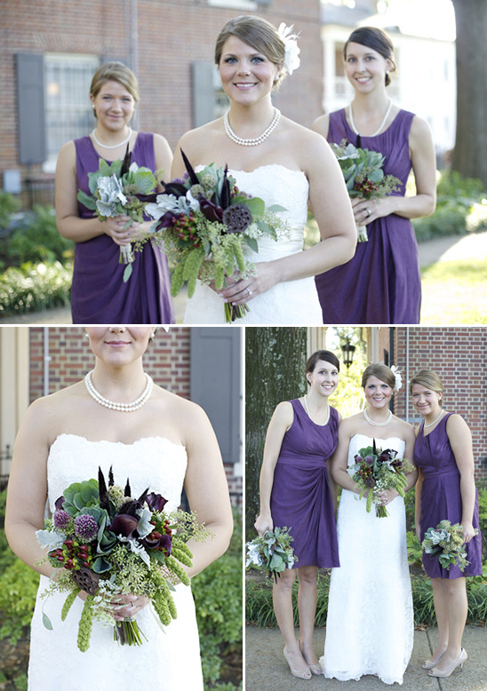 Purple And Green Classic Wedding