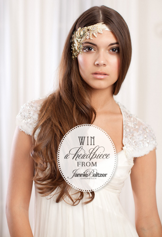 Woman with ornate headband, wedding accessory
