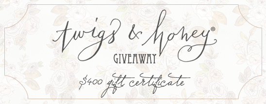 A Twigs And Honey Giveaway + 2012 New Collection