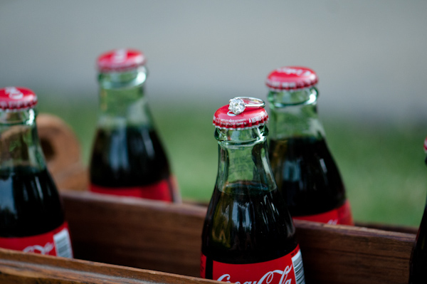 Coca Cola Themed Engagement Pictures in Atlanta