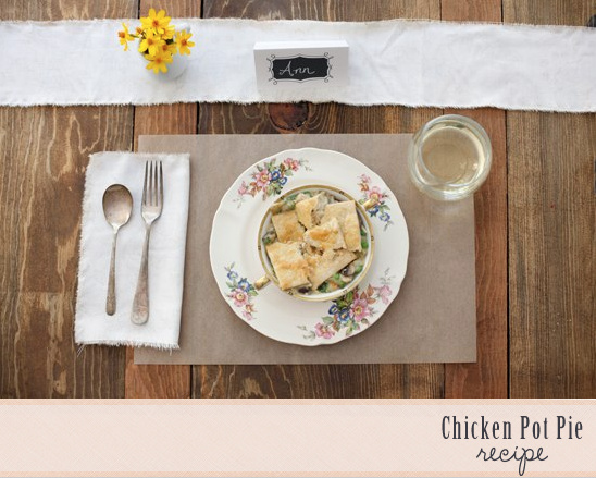 Chicken pot pie recipe image
