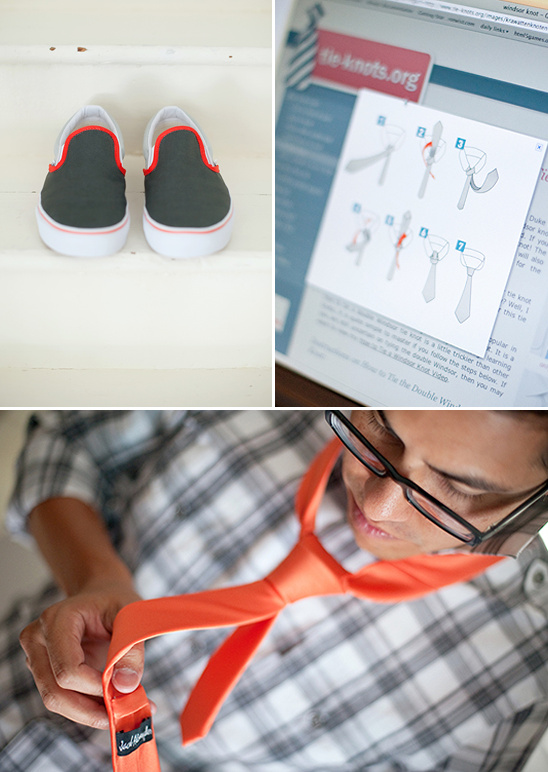 Getting ready details shoes tie tutorial and tying tie