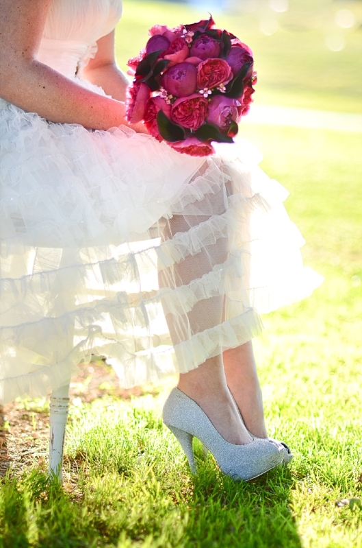 Hot Pink Wedding Bouquet