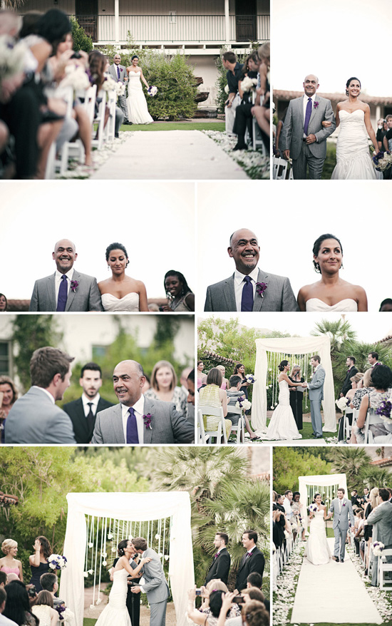 Bride and groom wedding ceremony photos