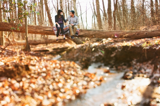 stylish engagement shoot