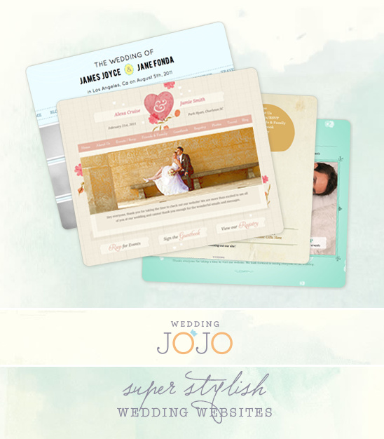 Super Stylish Wedding Websites From Wedding Jojo