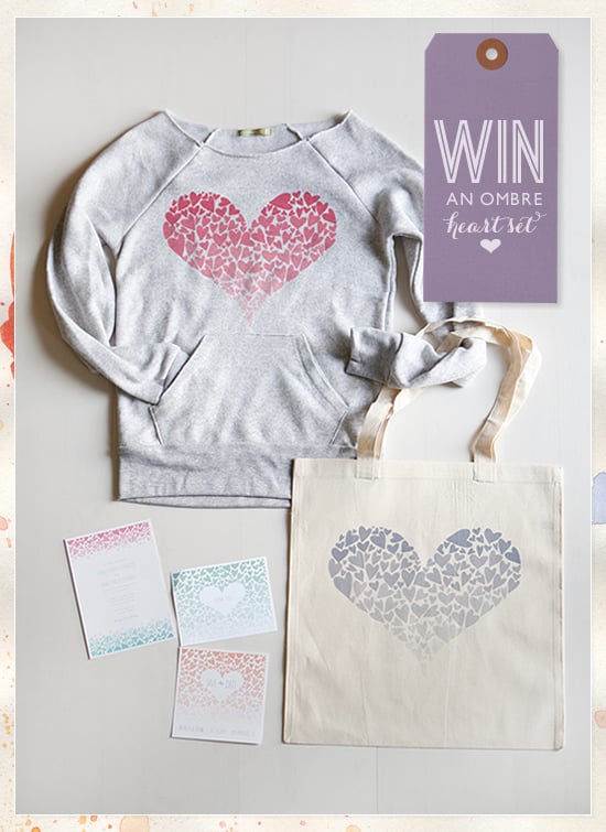 Wedding Chicks Giveaway | Win An Ombre Heart Set