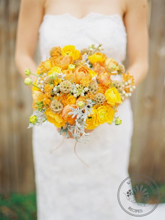 Yellow and Orange Wedding Bouquet