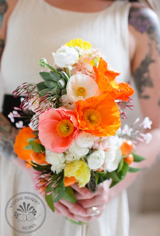 Kumquat Wedding Bouquet