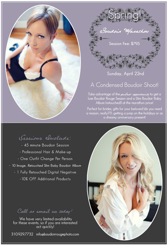 Los Angeles Boudoir Marathon with Boudoir Rouge Photography