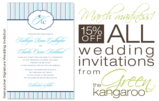 Wedding invitation design sale: 15% off all invitations