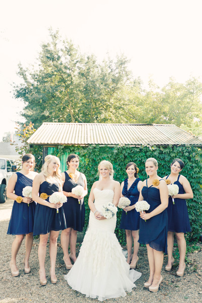navy-blue-and-yellow-homemade-wedding