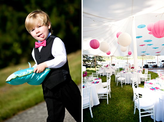 Pink and Blue Maine Wedding by Robin Nathan Photography