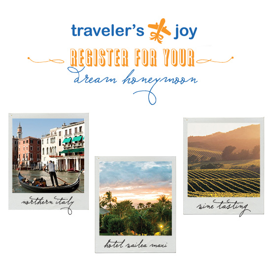 Register Your Honeymoon With Traveler's Joy